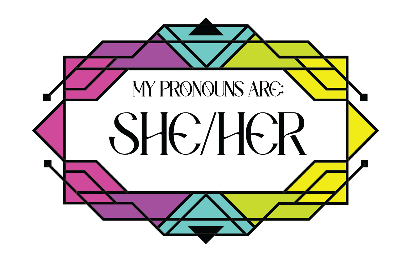 Pronoun sticker